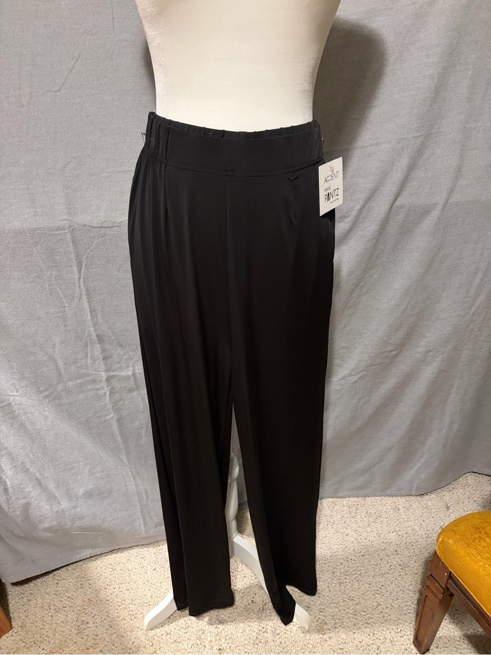 Black Wide-Leg Pull-On Pants by A New Day